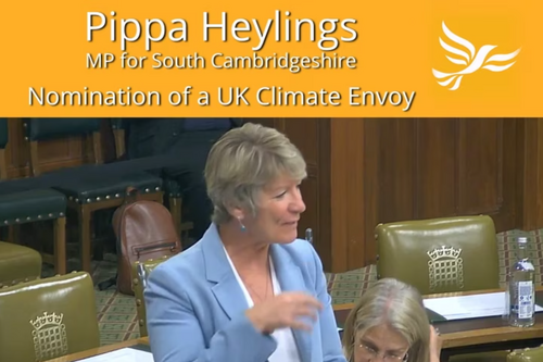 Pippa speaking at debate on COP29 Sep 10th 2024