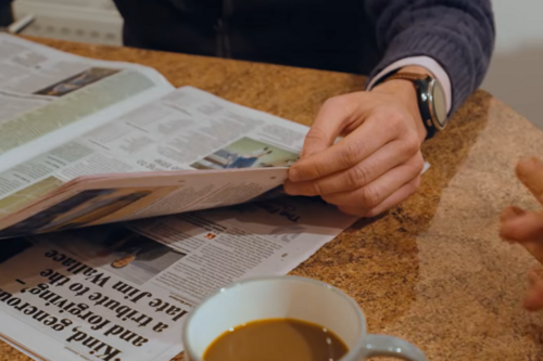 reading the paper