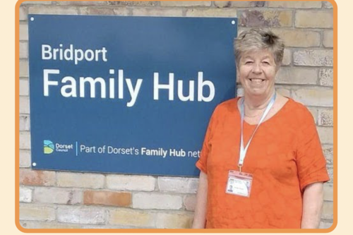 Cllr Bridget Bolwell at the Bridport Family Hub