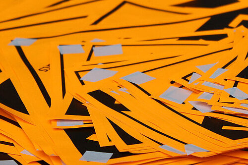 A photo of Lib Dem flyers.