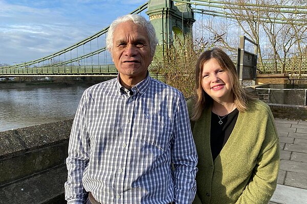 Nicola and Roy for Fulham Town