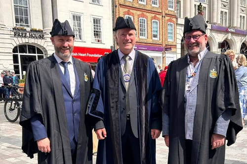 Brian with colleagues