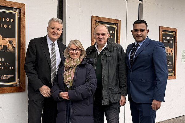 3 Surbiton Hill Cllrs with Ed Davey MP.