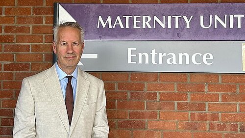 Gideon Amos visits Musgrove Park Maternity Unit