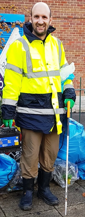 Matthew Taylor with results from a Cippenham litter pick led by Lib Dem Focus team