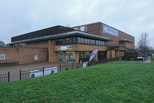 A view of the exterior of The Brentwood Centre