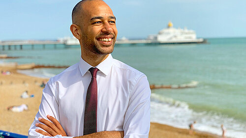 Josh on Eastbourne Seafront