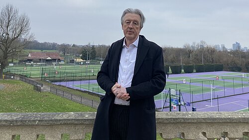 Paul Kohler at Wimbledon Park tennis courts