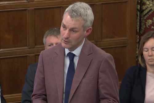 Will Forster speaking in Westminster Hall