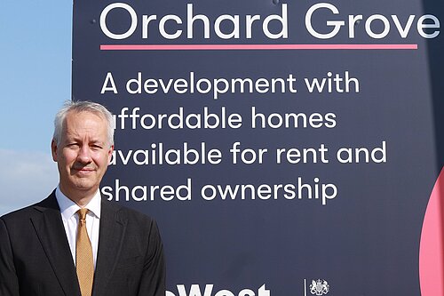 Gideon Amos MP at Orchard Grove