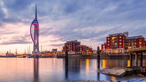 Portsmouth at dusk