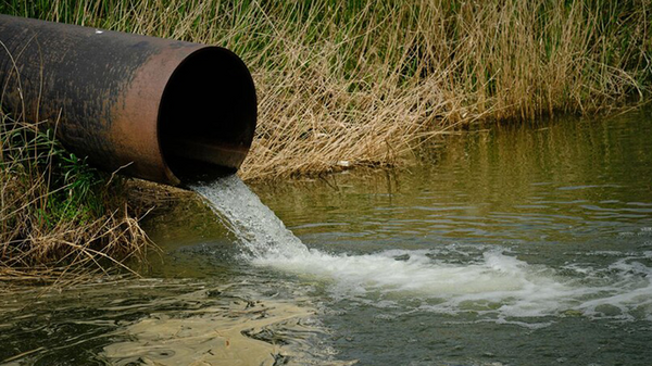 A sewer pipe