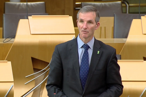 Liam speaking at portfolio questions 