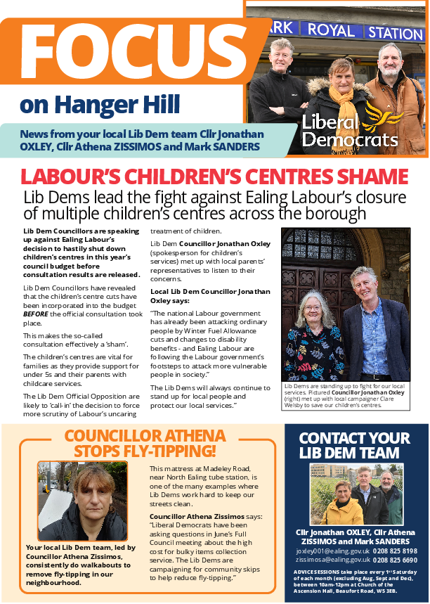 Hanger Hill - June 2025 Focus Newsletter