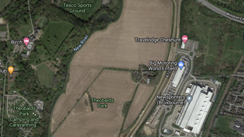 Map of the proposed development area