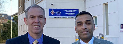 Paul Kennedy with Cllr Harry Boparai