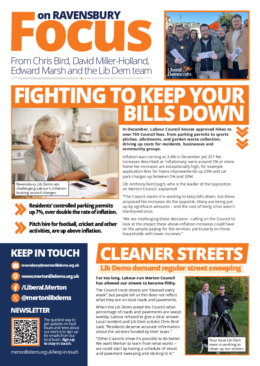 Ravensbury Focus 2026