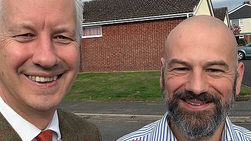 Gideon Amos with Gareth Williams