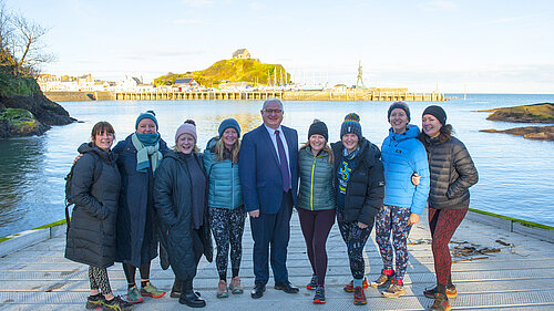 Liberal Democrat Parliamentary Candidate for North Devon Ian Roome at Ilfracombe Watersports Hub