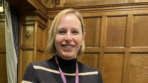 Claire Bonham in the Council Chamber