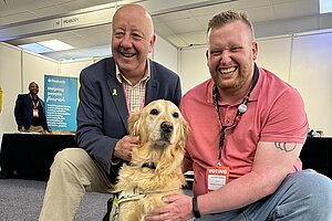 Me, Steve Darling MP & Jennie The Guide Dog