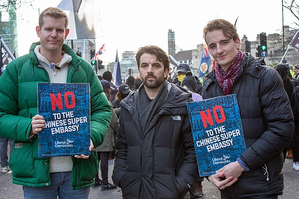 Seb and Guy with Bobby Dean MP
