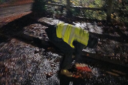 Flood Warden at work