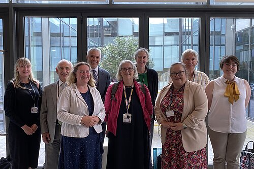 A photo of the Lib Dem County Councillors from SNMC at New Shire Hall