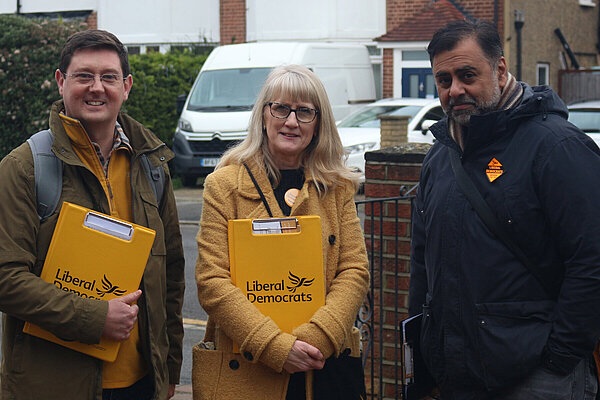 Cannon Hill Liberal Democrats, Richard Poole, Cllr Jenifer Gould & Asif Ashraf