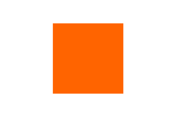 A square in the Liberal Democrats' primary brand colour Democrat Orange