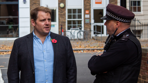 Luke and police officer