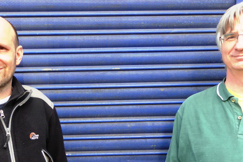 Matthew Taylor & Robert Plimmer highlighting closed shops on the High Street