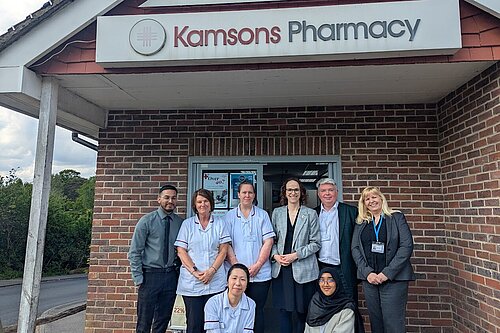 Alison Bennett with Kamsons staff