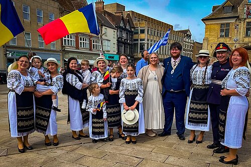 Group at european festival