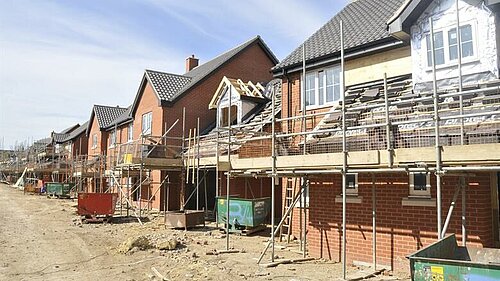 Social housing under construction