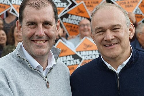 Lee with Ed Davey