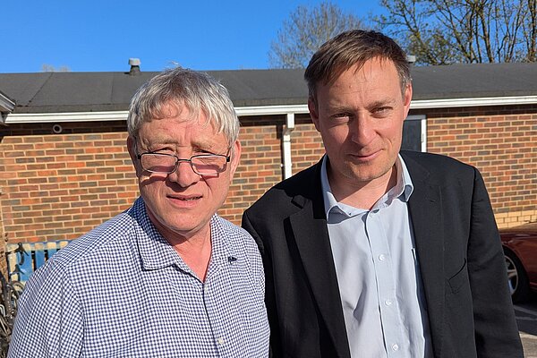 Olly Glover MP and Barry Gooch