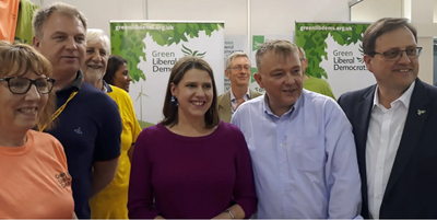 GLD Stall - visit from Jo Swinson