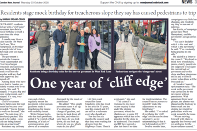 Janet CNJ Article Slopey Pavement