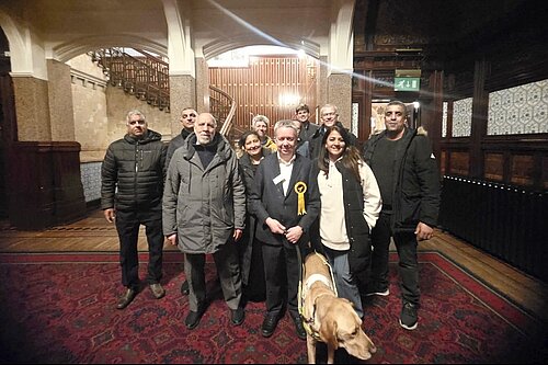 Liberal Democrats Group Moseley Win Election Night 