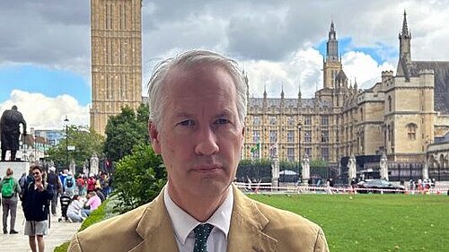 Outside Parliament after Welfare Bill