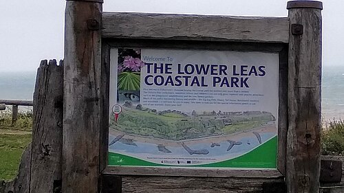Lower Leas Coastal Park sign