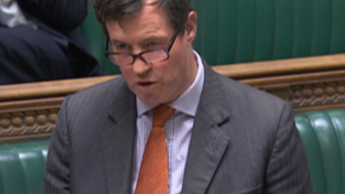 Angus MacDonald speaking in the House of Commons