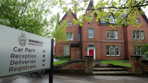 Picture of shute end with text Wokingham Borough Council Executive Committee agrees potential move out of shute end