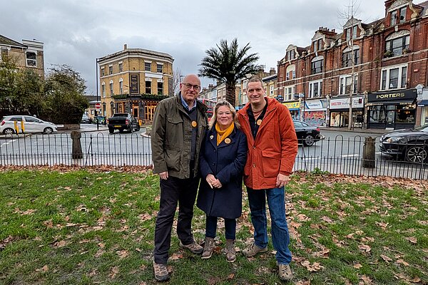Kaz Doyle, Luke McSorley and James Barber
