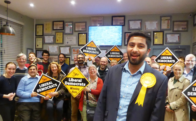 Aaron Chahal Lib Dem Prosepctive Parliamentary Candidate for Slough at meet the candidate