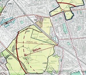 Green Belt around Headstone Lane Station