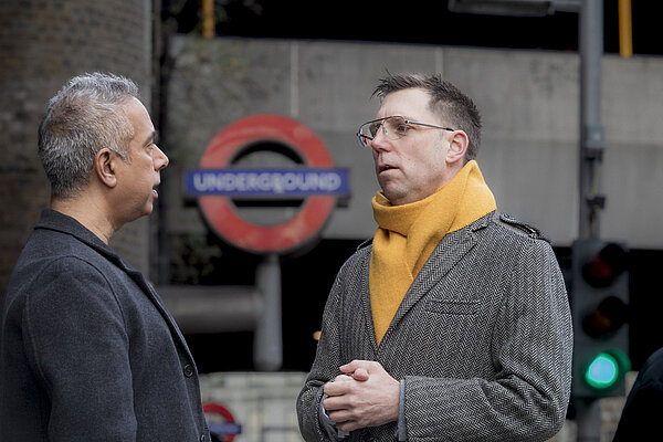 Rob at tube station