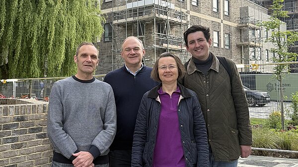 Picture of 3 Norbiton Ward Councillors with Ed Davey MP.