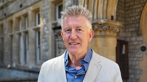 Cllr Jonathan Oxley outside Ealing Town Hall.